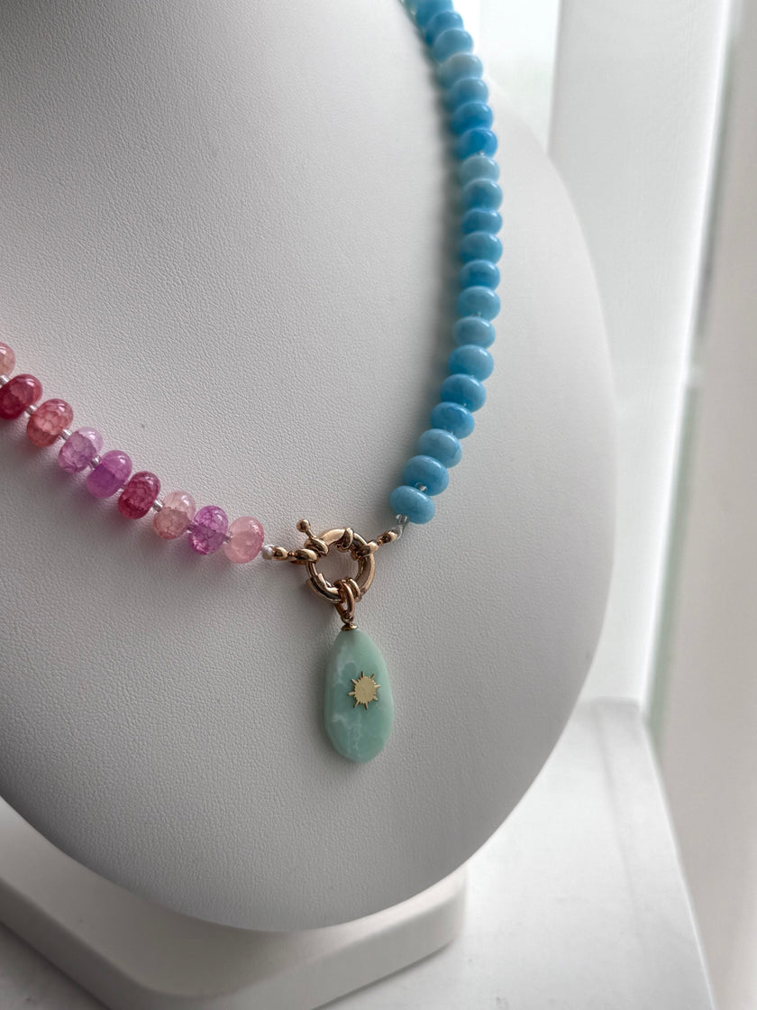 COLLAR PIEDRA CRISTAL CLORES