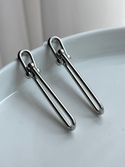 ARETE ESLABÓN LARGO PLATEADO