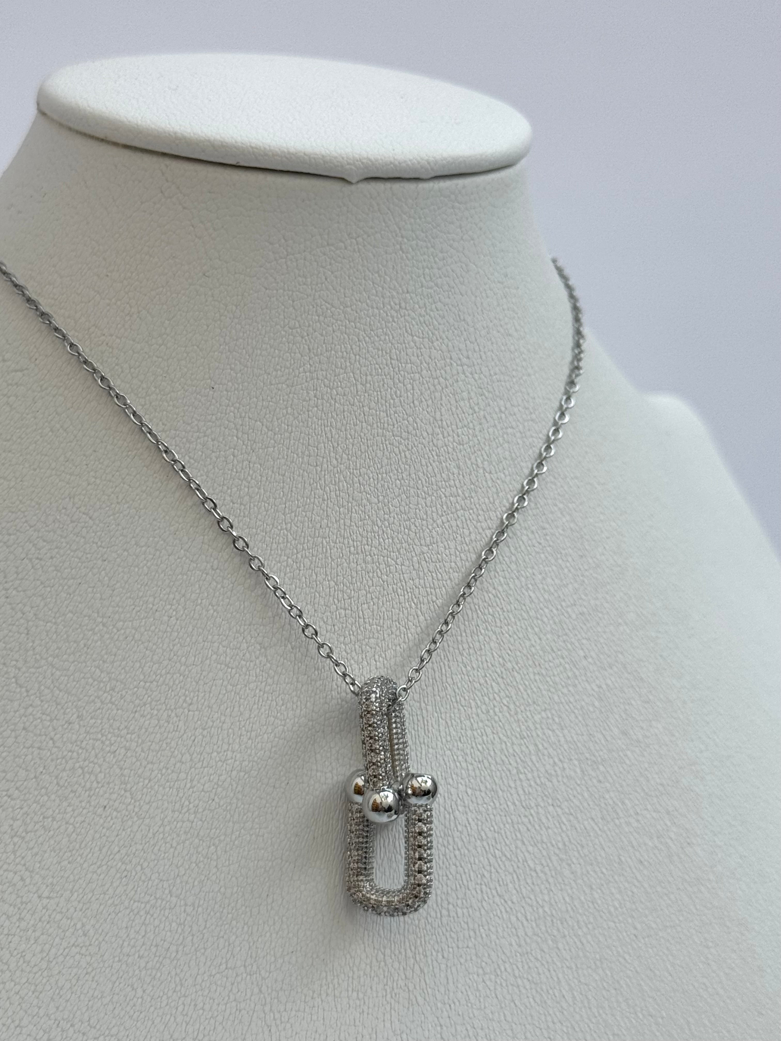 COLLAR DOBLE ESLABÓN CON ZIRCONIA