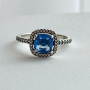 ANILLO ZIRCONIA AZUL
