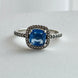 ANILLO ZIRCONIA AZUL