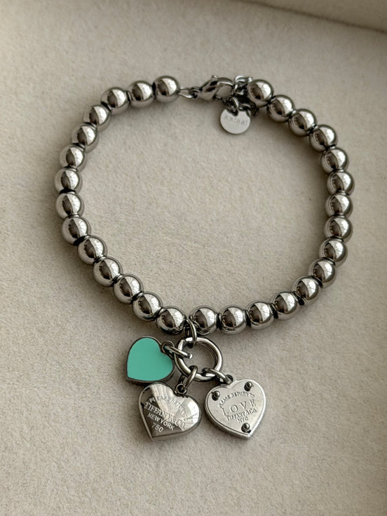PULSERA BOLITAS CON DIJES