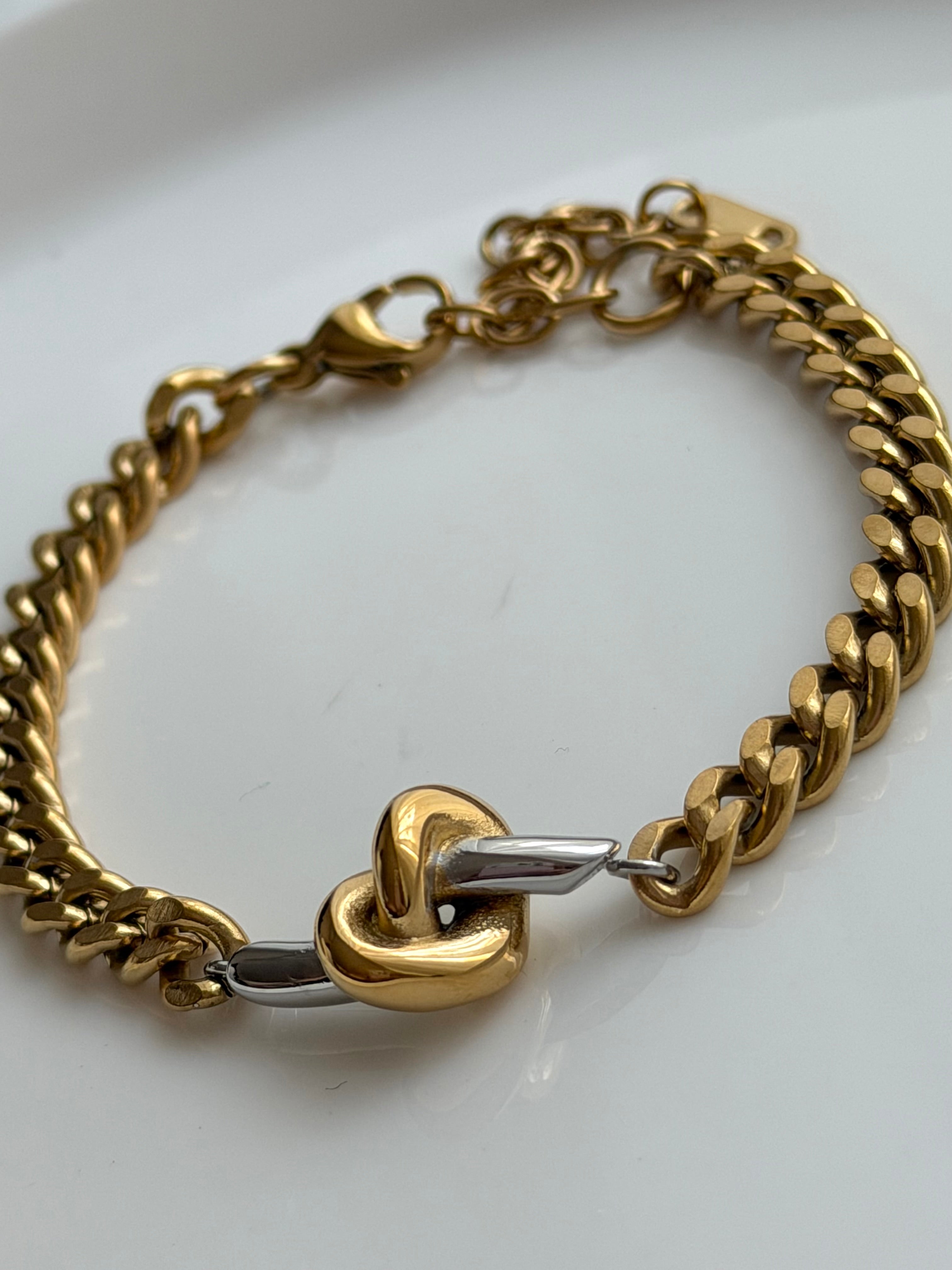 PULSERA CADENA NUDOS