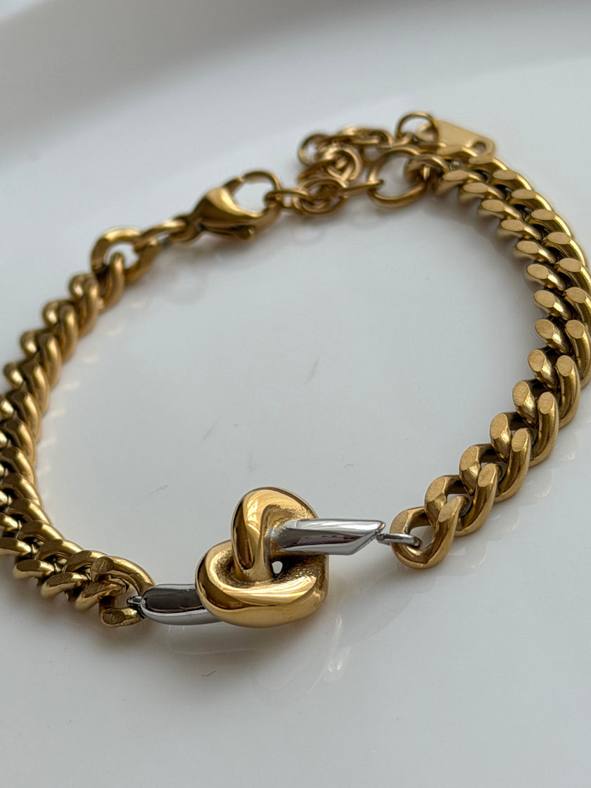 PULSERA CADENA NUDOS