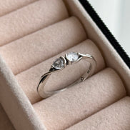ANILLO DOBLE ZIRCONIA