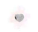 CHARM CORAZON CON CRISTAL