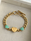 PULSERA CADENA CORAZONES
