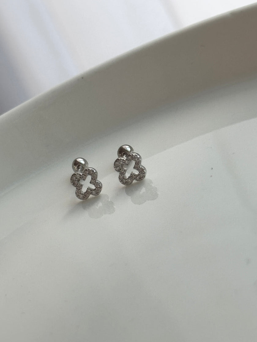 ARETE MINI TRÉBOL CON CRISTAL