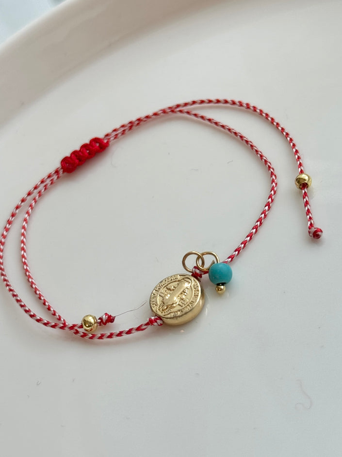 PULSERA HILO CON MEDALLA