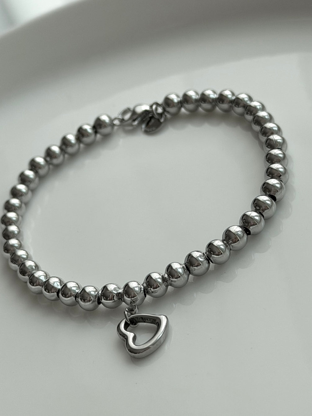 PULSERA BOLITAS CORAZON