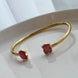 BRAZALETE ABIERTO OSO ROSA
