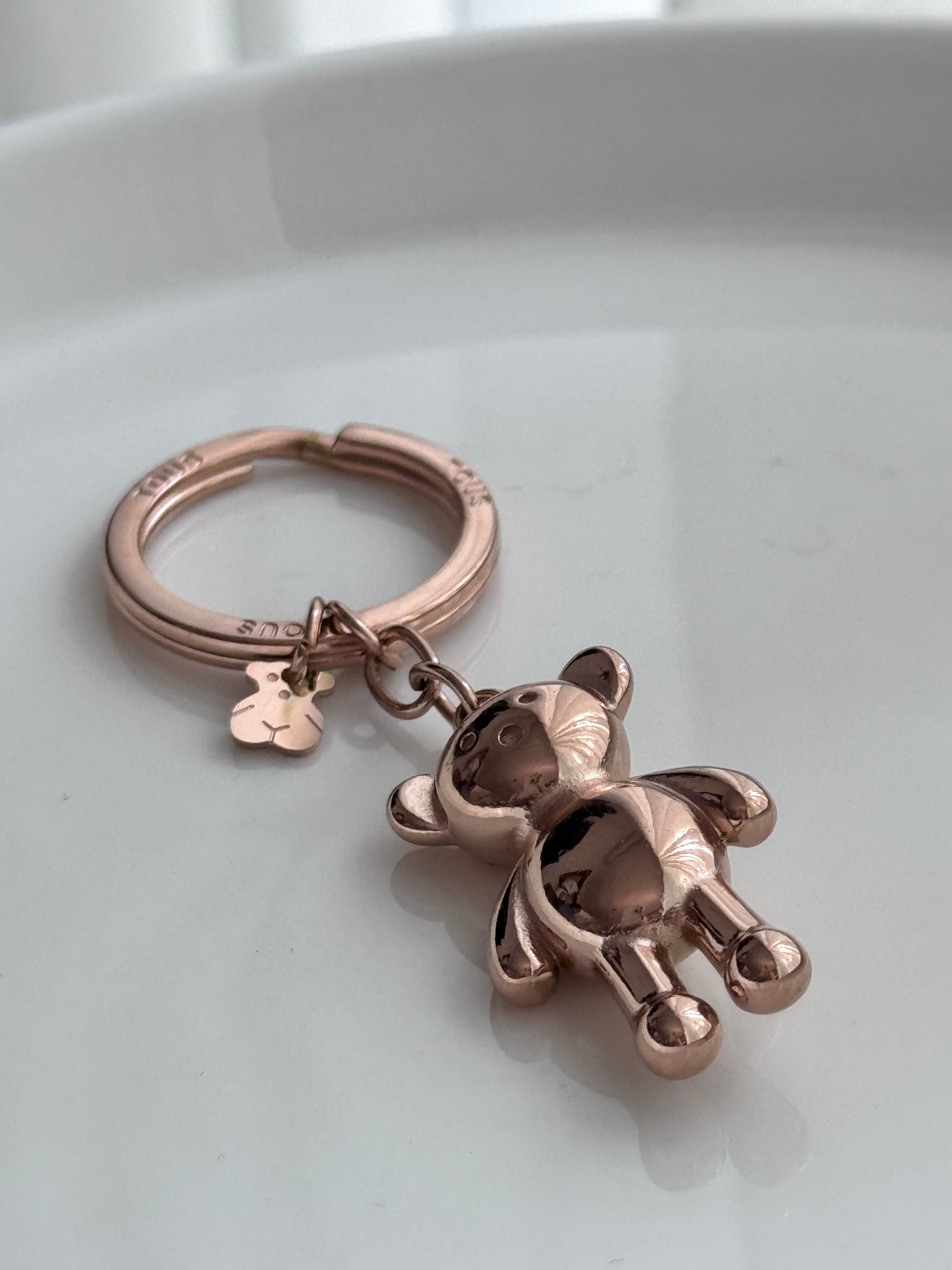 LLAVERO OSO ORO ROSA