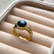 ANILLO CÍRCULO NEGRO
