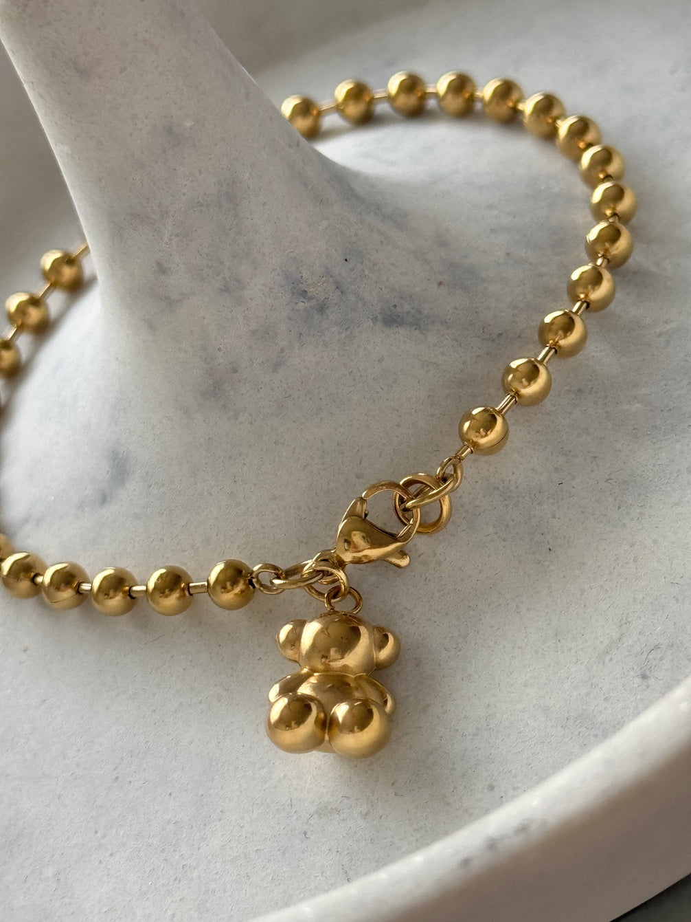 PULSERA BOLITAS CON OSO