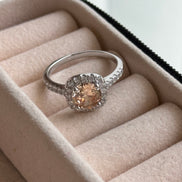 ANILLO ZIRCONIA ÁMBAR