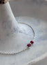PULSERA MOÑO CRISTAL ROJO
