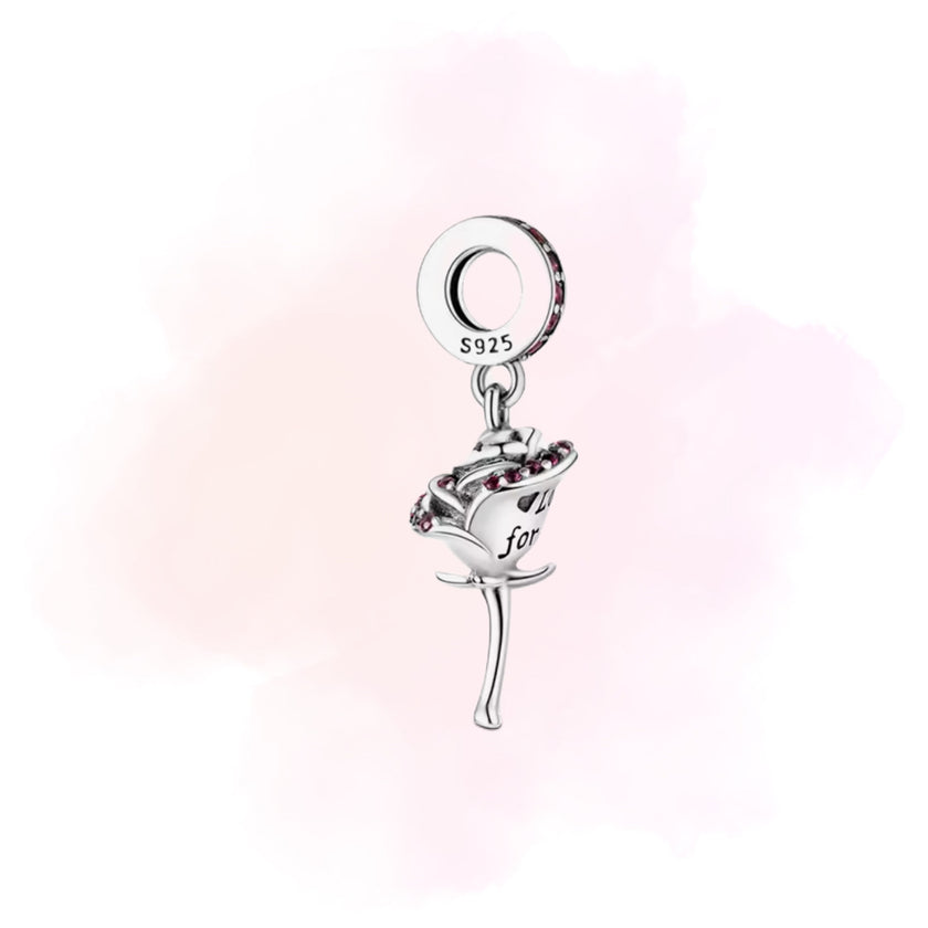 CHARM ROSA CON CRISTALES