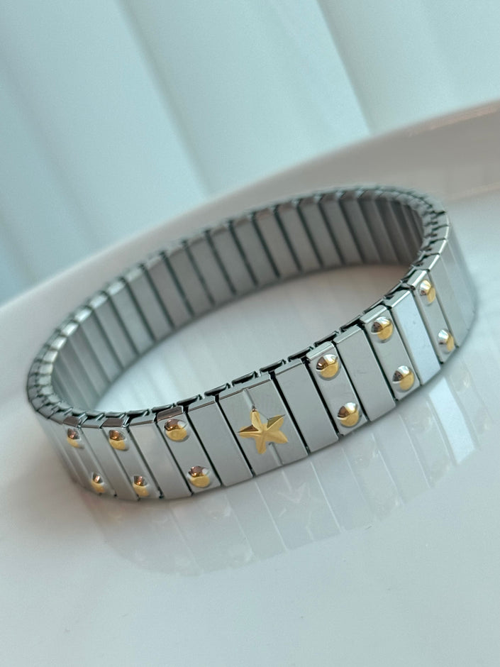 BRAZALETE STRIPES CON ESTRELLAS