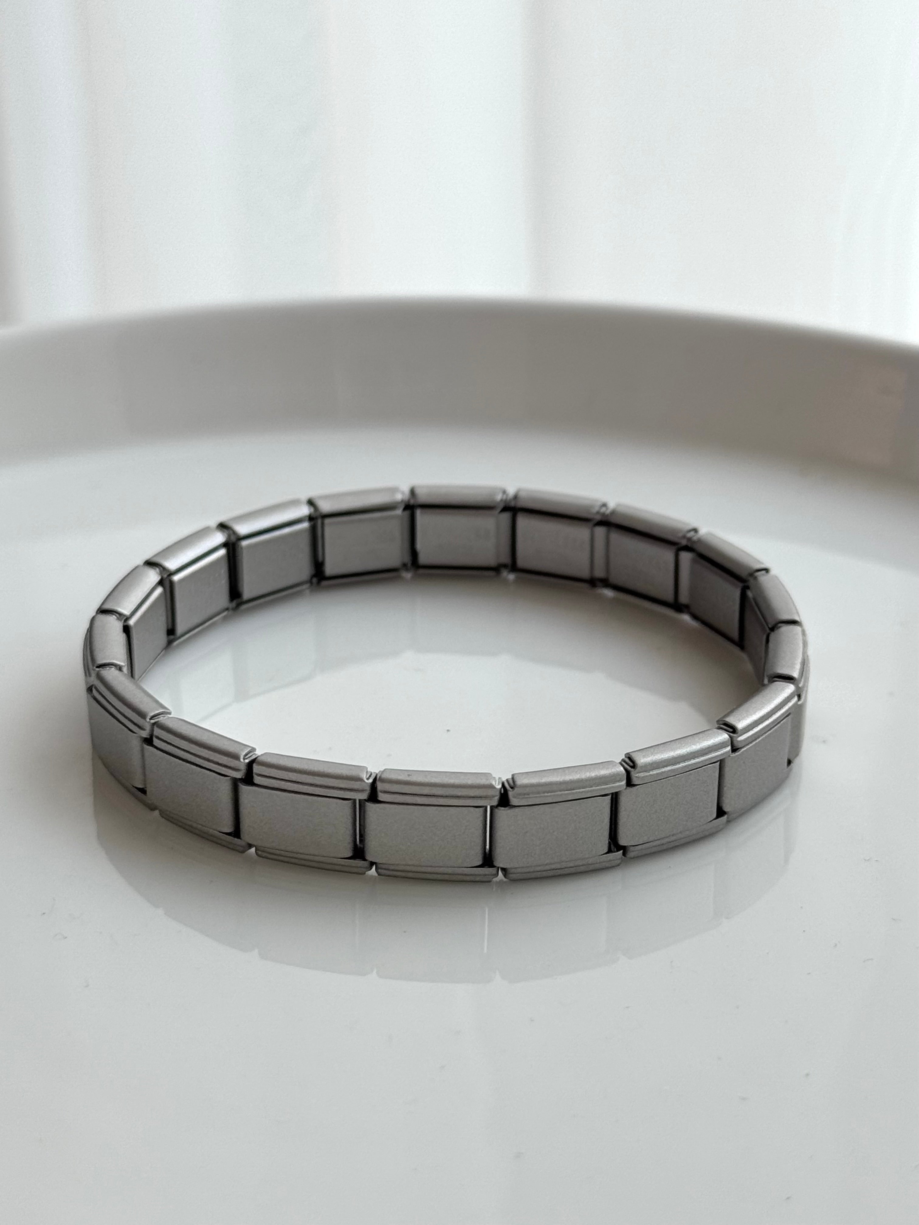 PULSERA ITALIANA ACERO MATE