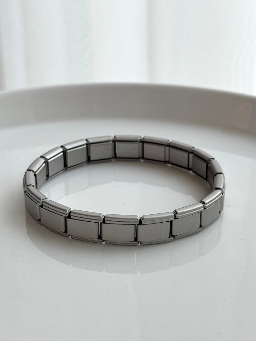 PULSERA ITALIANA ACERO MATE