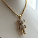 COLLAR OSO CON ZIRCONIA