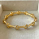 BRAZALETE X CON ZIRCONIA