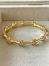 BRAZALETE X CON ZIRCONIA