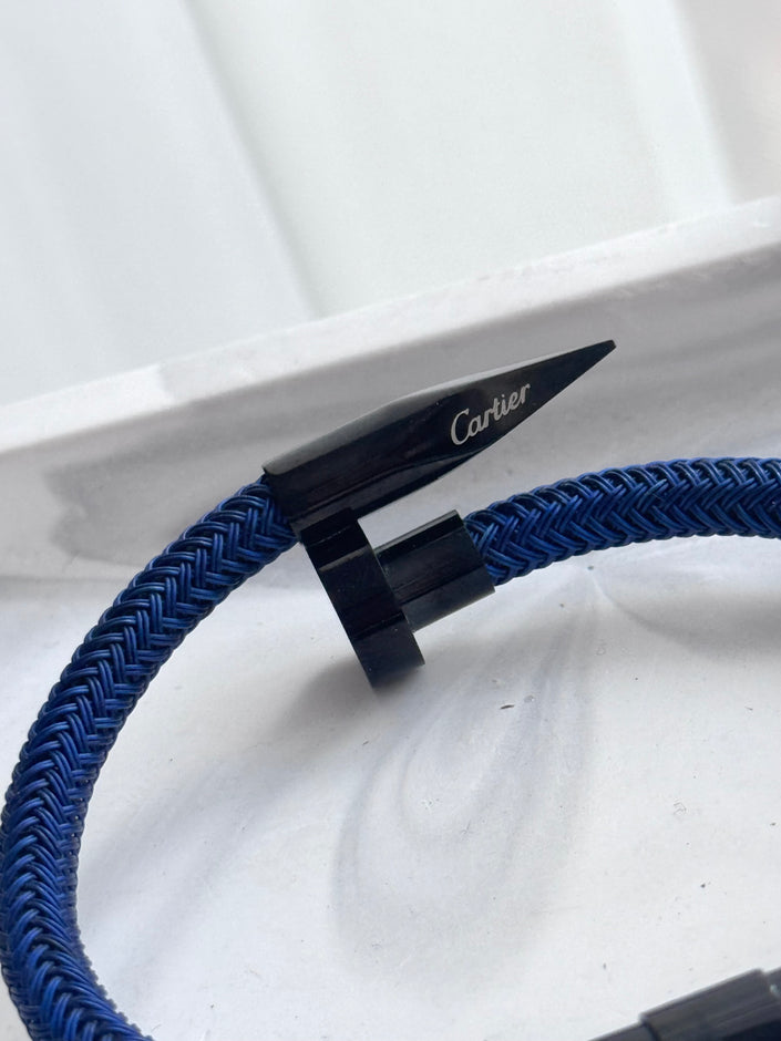 PULSERA CORREA CLAVÓ AZUL