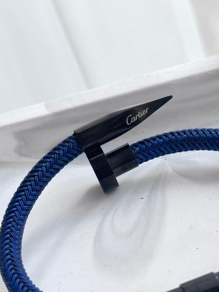 PULSERA CORREA CLAVÓ AZUL