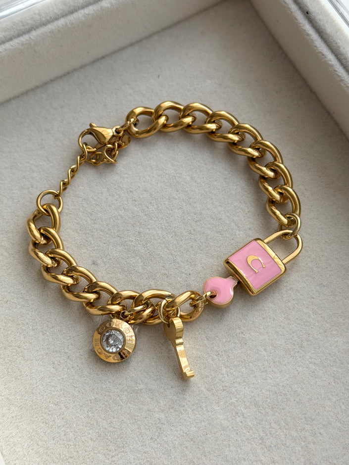 PULSERA LLAVE CADADO C
