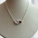 COLLAR DOBLE CORAZON ROJO
