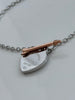 PULSERA DELGADA BROCHE CORAZON CON FLECHA