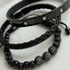 TRÍO DE PULSERAS NEGRAS