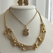 SET DOBLE COLLAR VARIAS CADENAS