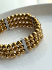 PULSERA TRIPLE BOLITAS