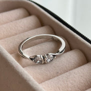 ANILLO DOBLE ZIRCONIA