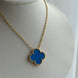COLLAR TRÉBOL AZUL