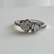 ANILLO DOBLE CORAZON BLANCO