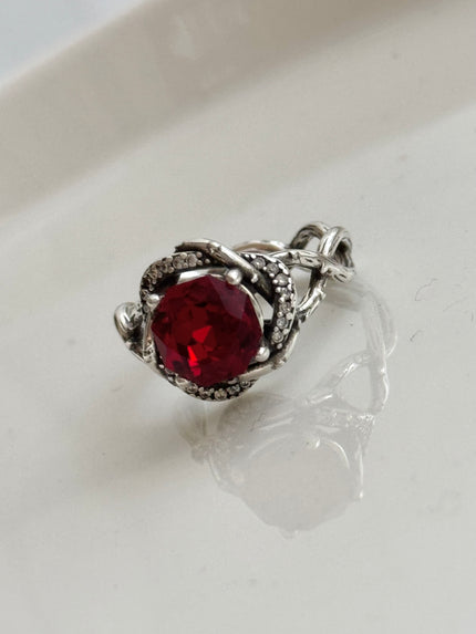 ANILLO PIEDRA ROJA