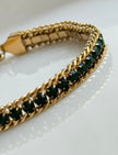 PULSERA TENNIS CON CADENA