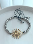 PULSERA SOL CON BOLITAS