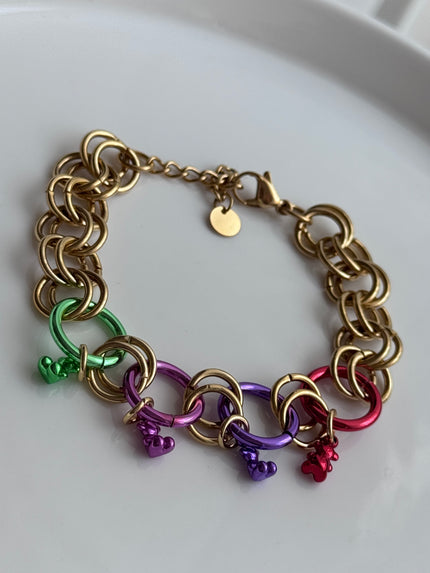 PULSERA ARGOLLAS DE COLORES