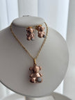 SET COMPLETO OSITOS ORO ROSA
