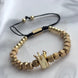 PULSERA CORONA DORADA
