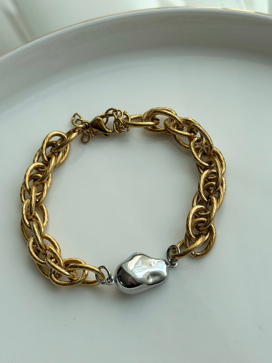 PULSERA CADENA Y FRIJOLITO
