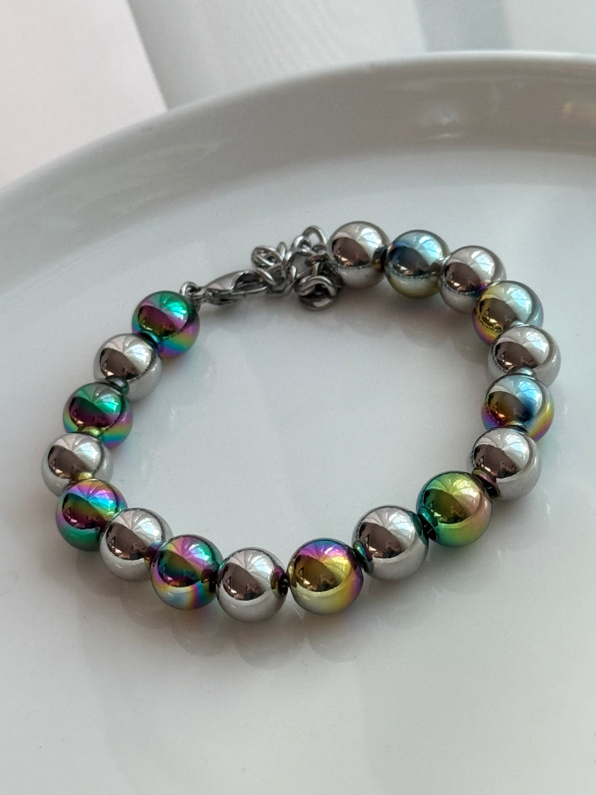 PULSERA BOLITAS TORNASOL 10
