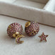 ARETES BOLITA CON ZIRCONIA