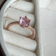 ANILLO ZIRCONIA ROSA