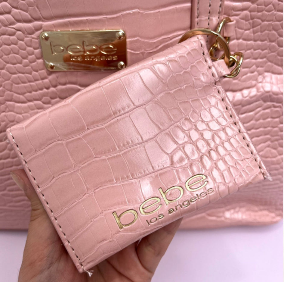 BOLSA BEBE AUBREY CROCO ROSA