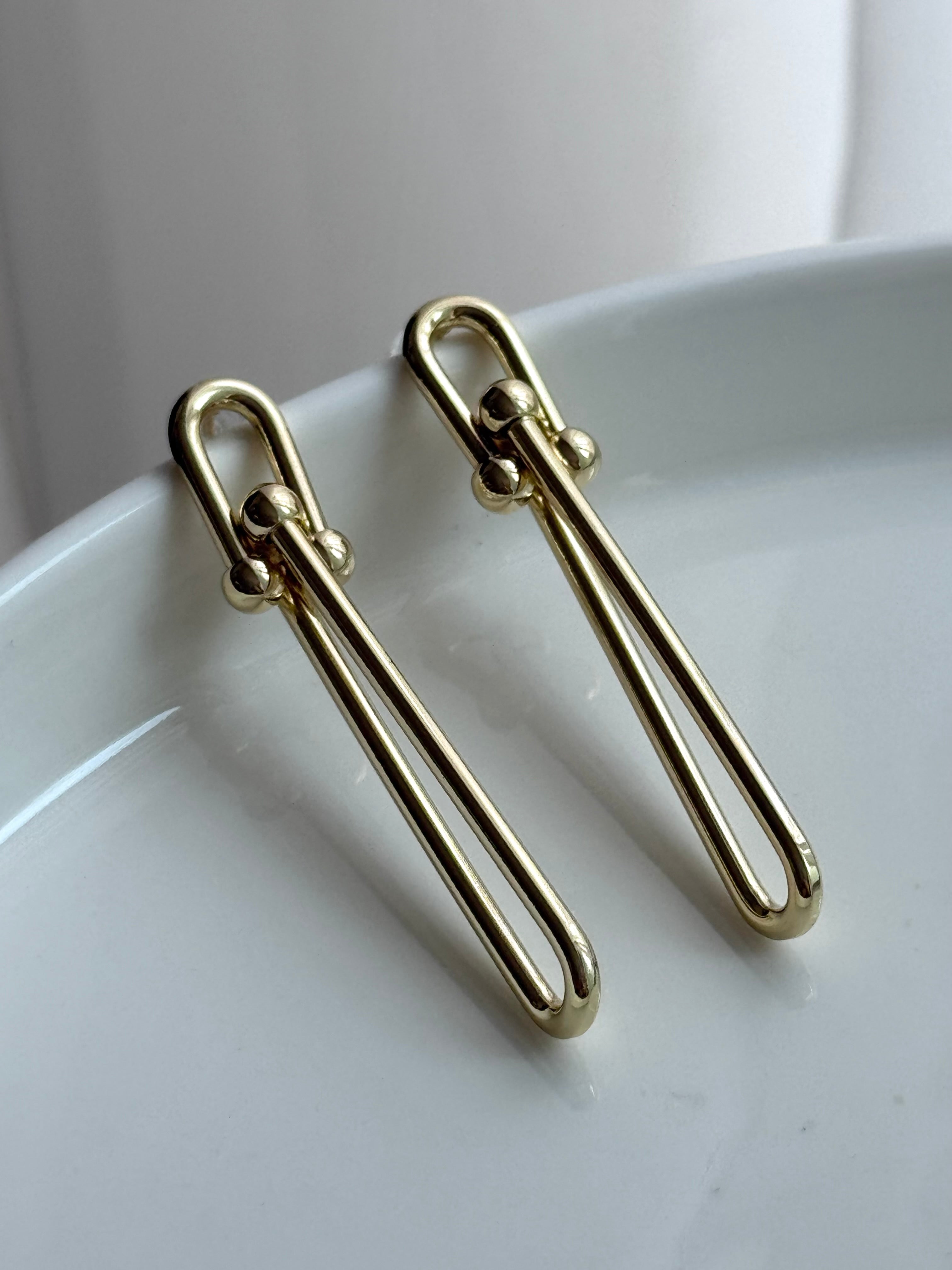 ARETE ESLABÓN LARGO DORADO